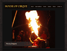 Tablet Screenshot of houseofcirque.com